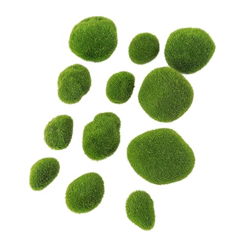 HEALSOPTHY 12 Piezas Piedras de Artificiales Realistas para Decoración de Acuarios y Terrarios Frascos de Vidrio con para Manualidades y Paisajismo