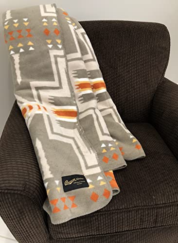 Southern Textiles Beacon Blankets Classic Collectible Agawam Design Southwestern Native American Premium Thick Plush Turkish Cotton Blend Blanket Or Throw Queen/King 90'' X 90'' #TOP1