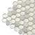 Penny Round Glass & Marble Tile White 11.8x11.8 Polished 4.83 sq ft 5-Pack