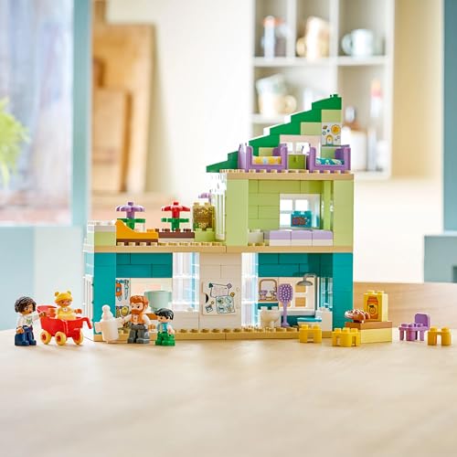 Image of LEGO DUPLO Town 3 in 1 Modern Family House with Figures - Toddlers Dollhouse Building Kit - 10470