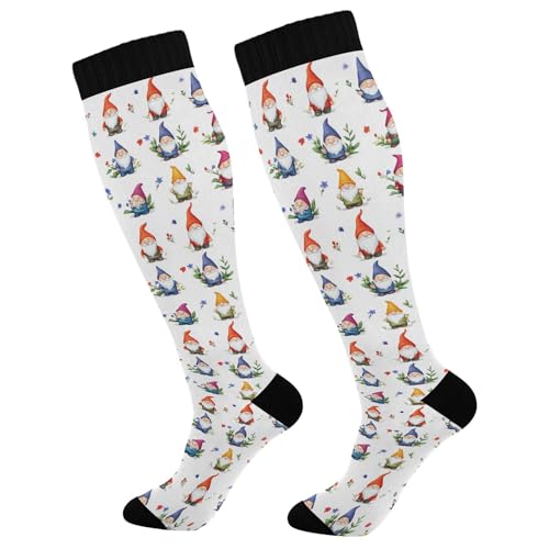 Caihoyu Calcetines de sóftbol para mujeres y hombres, soporte para enfermeras, correr, atletismo, viajes, multicolor06, talla única
