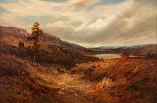 Art mural de qualité affiche Alfred De Breanski paysage de montagne