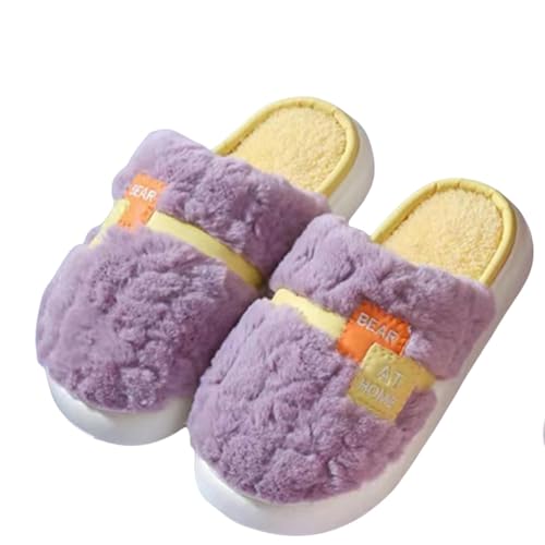 Chausson hiver en coton cadeau de couple pantoufles douces et chaudes intérieur