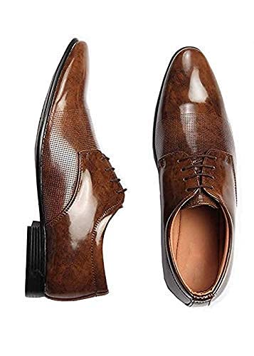 DE LOYON Men’s Patent Leather Derby Formal Shoes