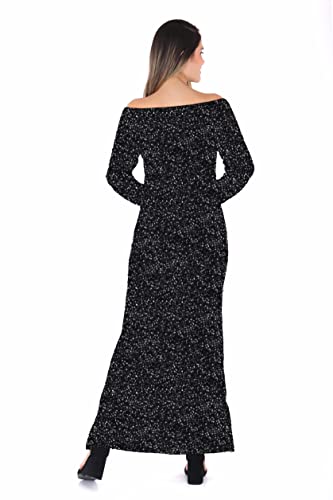Image of MISVERSE Off Shoulder Sequin Dress