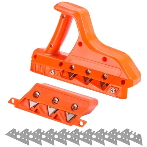 45/60 Plasterboard Quick Cutter - Edge Planer with 10 Blades, Drywall Chamfer Tool