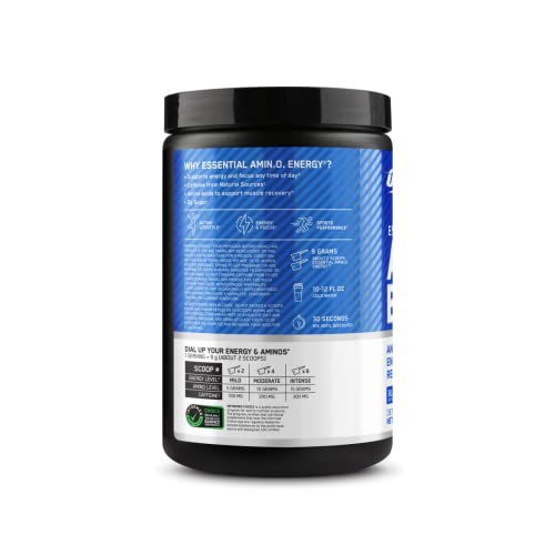 Optimum Nutrition Amino Energy - Pre Workout With Green Tea, Bcaa, Amino Acids, Keto Friendly, Green Coffee Extract, Energy Powder - Blueberry Lemonade, 30 Servings (Packaging May Vary) #TOP7