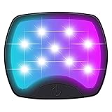 Remote Control Interior Lights 16 Colors Lighting Car Interior Car LED Interior Lights Car Interior Reading Light Remote Control/Touch Switch Multi-Function and USB Rechargeable LED Car Interior Light