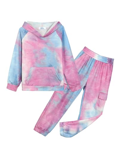Image of Arshiner 2 Pieces Girls Outfits Fall Sweatsuits Sweatshirts and Sweatpants