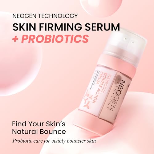 DERMALOGY by NEOGENLAB [K-Beauty] Neogen Dermalogy Probiotics Double Action Face Serum w/Lactobacillus, Bifida & Collagen | Firming Glass Skin Serum Moisturizer 1.54 fl oz