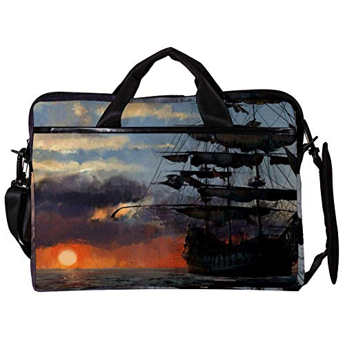 Bolso bandolera para portátil con protección acolchada y exclusivo diseño de velero