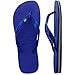 Havaianas Women's Brazil Logo Flip flops - Spring and Summer Sandals for Women - Marine Blue, 9/10W - 8M