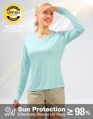 Image of UPF 50+ Sun Shirt for Women Long Sleeve Quick Dry UV Protection Hiking Top