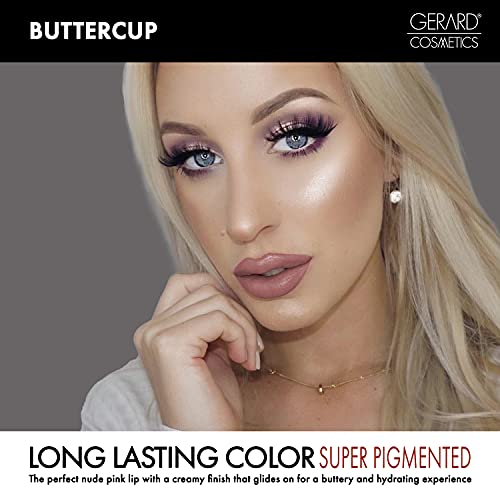 Gerard Cosmetics Lipstick - Creamy And Buttery Formula Creates Flawless Looking Pout - Envelops Lips In Rich, Pigmented Color - Smooth, Satin Finish - Will Not Dry Lips Out - Buttercup - 0.14 Oz #TOP2
