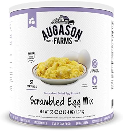 Augason Farms 5-90158 Scrambled Egg Mix, 2 lbs., 4 oz. No. 10 Can (Packaging May Vary)