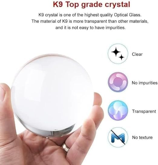 Dhanuom 3D Galaxy Crystal Ball Night Lamp, USB Table Colorful LED Wooden Crystal Ball for Home Decoration Birthday Gift for Teens Boys and Girls(1 PCS) (Glow Globe) 3