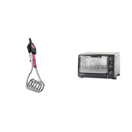 Bajaj Immersion Rod Water Heater & Bajaj 2200 TMSS 22-Litre OTG (Silver)