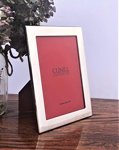 Cunill 242500 Plain 1" Border 4X6 Sterling Silver Picture Frame #TOP1