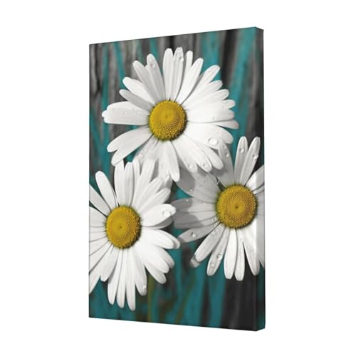 Impression sur toile violette fleur abstraite 45x30 cm