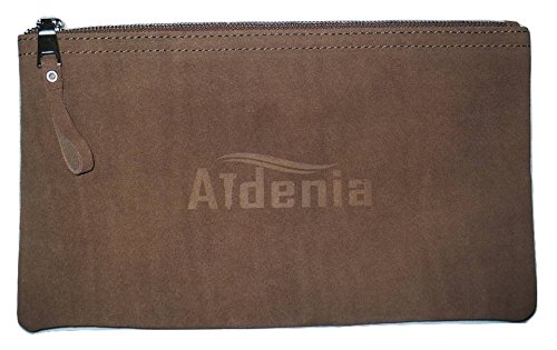 12 1/4-Inch Leather Zipper Tool Bag