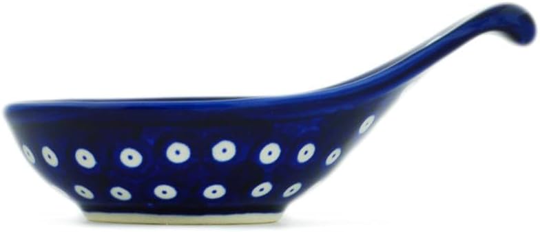 Polmedia Polish Pottery Condiment Dish - Mosquito Pattern Handmade in Boleslawiec Poland + Certificate of Authenticity
