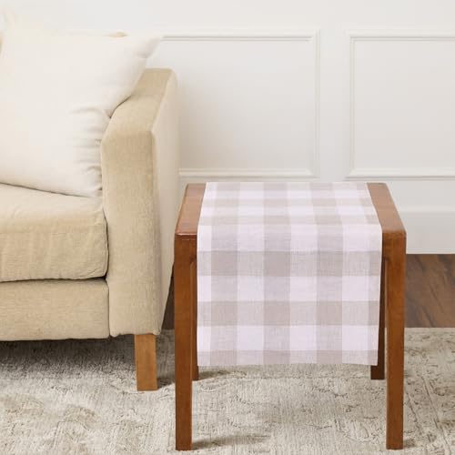 Solino Home Linen Checkered Table Runner 36 Inches...