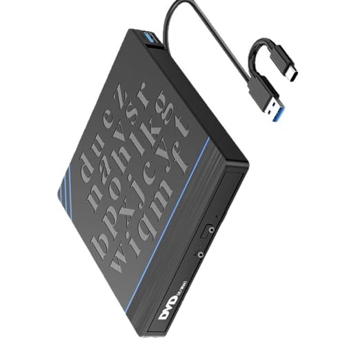 Graveur de disques externe USB avec hub et lecteur de carte pour ordinateur portable