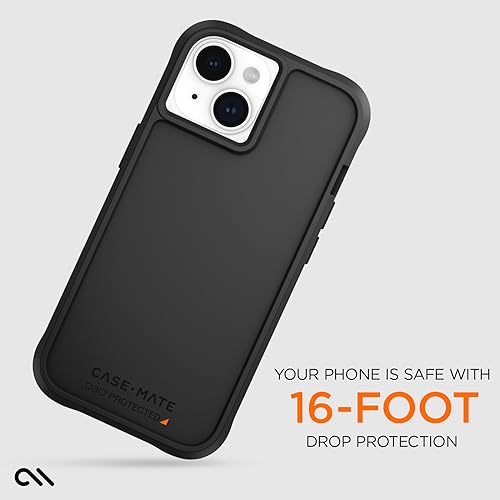Coque Case-Mate iPhone 15 noire en polymère absorbant premium et D3O - 3