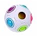 Bememo 4 Pack Magic Rainbow Ball Puzzle Speed Cube Ball Toy Brain Teaser with 11 Rainbow Colors