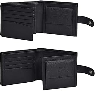 Amazon Brand - Eono Geniuine Leather Wallet with RFID -Coin comparment Multi Credit Card Slim Wallets