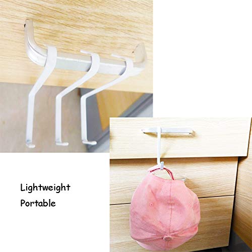 12 Pack White Smart Over The Door Hook,2 Side Metal Z Hooks,S Hooks For Hanging Coats,Bags,Towels For Bathroom,Kitchen,Office #TOP2