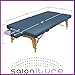 Saloniture Portable Physical Therapy Massage Table - Low to Ground Stretching Treatment Mat Platform - Blue