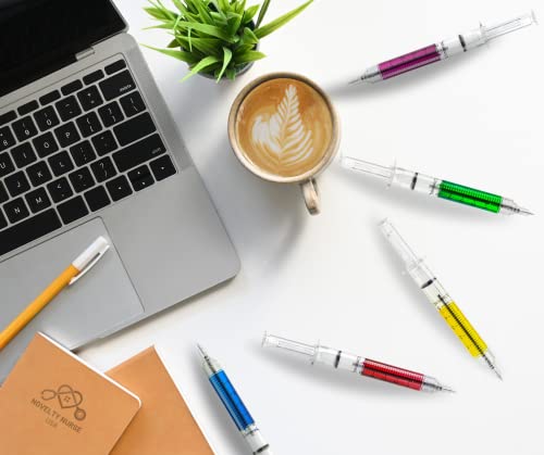 5 Double Value Novelty Color Syringe Pens With Extra Refills. Double Value, Double Life. #TOP1