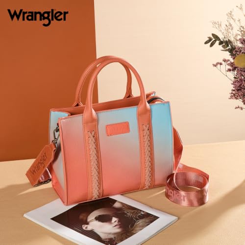 Image of Wrangler Tote Bag for Women Designer Satchel Handbags Top-handle Purses with Strap