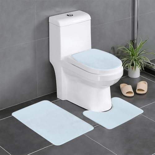 Tapis de salle de bain de 3 pièces faciles à nettoyer WHJSSF Moon lavables et absorbants