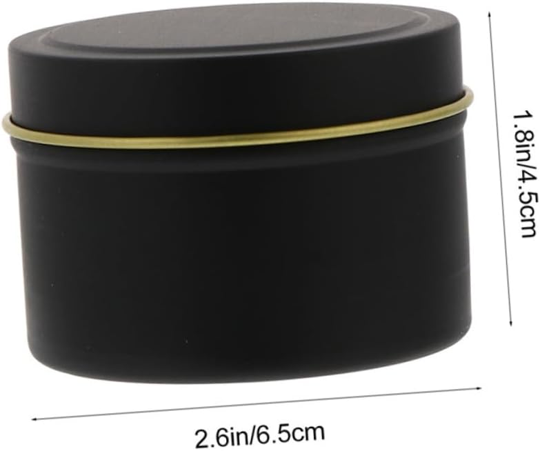 Candle Making Container Set 18pcs Tinplate Round Tins Lids for Parties