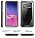 Poetic Galaxy S10 Plus Rugged Clear Case, Full-Body Hybrid Bumper Cover, Support Wireless Charging, Without Built-in-Screen Protector, Guardian Series, Case for Samsung Galaxy S10 Plus 2019, Black