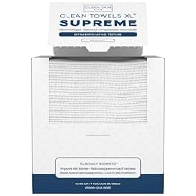 Clean Skin Club Clean Towels XL Supreme, 100% USDA Biobased Face Towel, Disposable Face Towelette, Eczema Association Accepted, Thicker Textured Dry Wipes, Ultra Absorbent & Soft, 1 Pack, 50 Ct