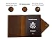 Leather Passport Cover,Passport Holder travel gifts for Men Women Couple - Brown