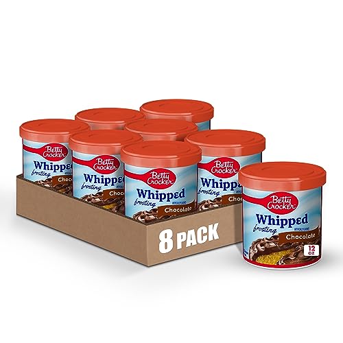 Betty Crocker Whipped Chocolate Frosting, 12oz, 8 cans