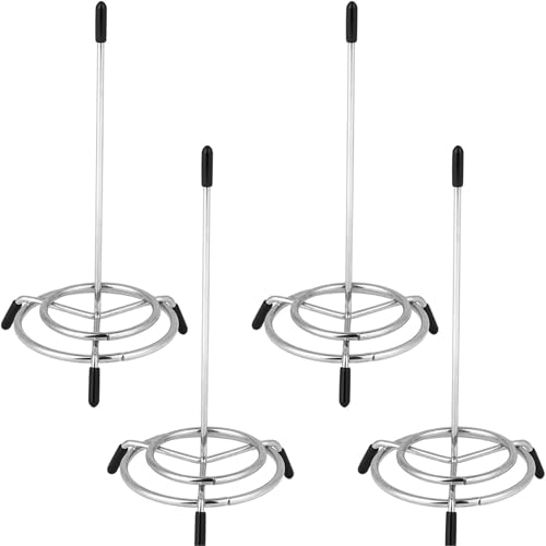 4 Pack Check Spindle Receipt Holder – Stainless Steel Bill Spike, Memo and Receipt Organizer for Office and Home