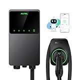 Autel Level 2 EV Charger up to 50Amp, 240V, Indoor/Outdoor Car Charging Station with J1772 Connector, Wi-Fi and Bluetooth Enabled EVSE, Hardwired,25-Foot Cable with Separate Holster, Dark Gray