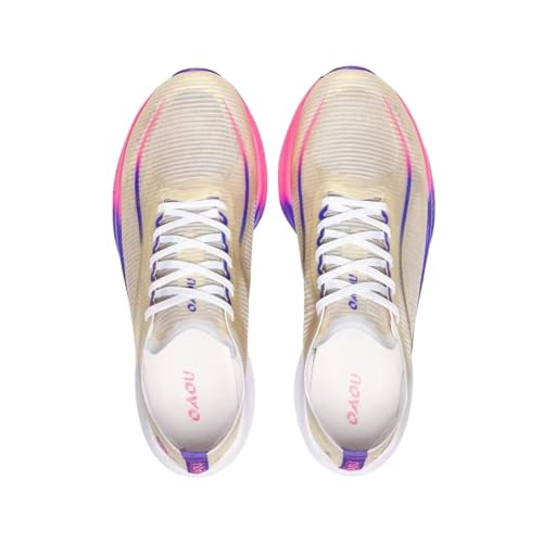 Image of Carbon Plate Marathon Running Racing Shoes Men Stable Support Shock-Relief Ultra-Light TPU Outsole Rebound Sneakers