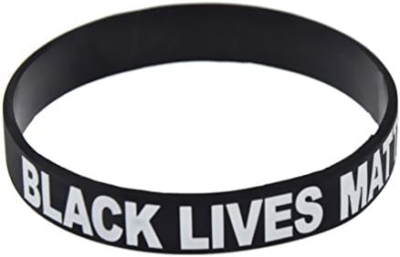 Qlychee Lives Matter Silicone Bracelet Black Rubber Bangle One Life One Chance Wristband 1Pc