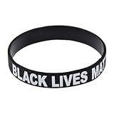 Qlychee Lives Matter Silicone Bracelet Black Rubber Bangle One Life One Chance Wristband 1Pc
