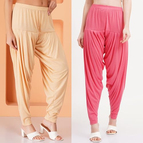 Image of Buy That Trendz Patiala Salwar for Women Relaxed Fit Viscose Patiyala Salwar Harem Bottom Pants