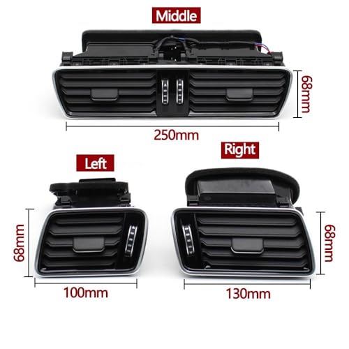 Sortie climatisation Passat B6 B7 kit complet aération avant anti-vibration OEM - 2