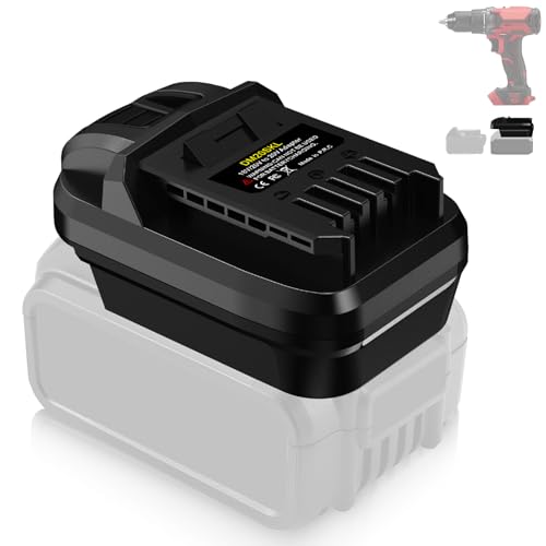 ASUNT Battery Adapter for DeWalt 20V or for Milwaukee 18V Lithium Battery to Work with for Skil PRW CORE 20V Power Tools