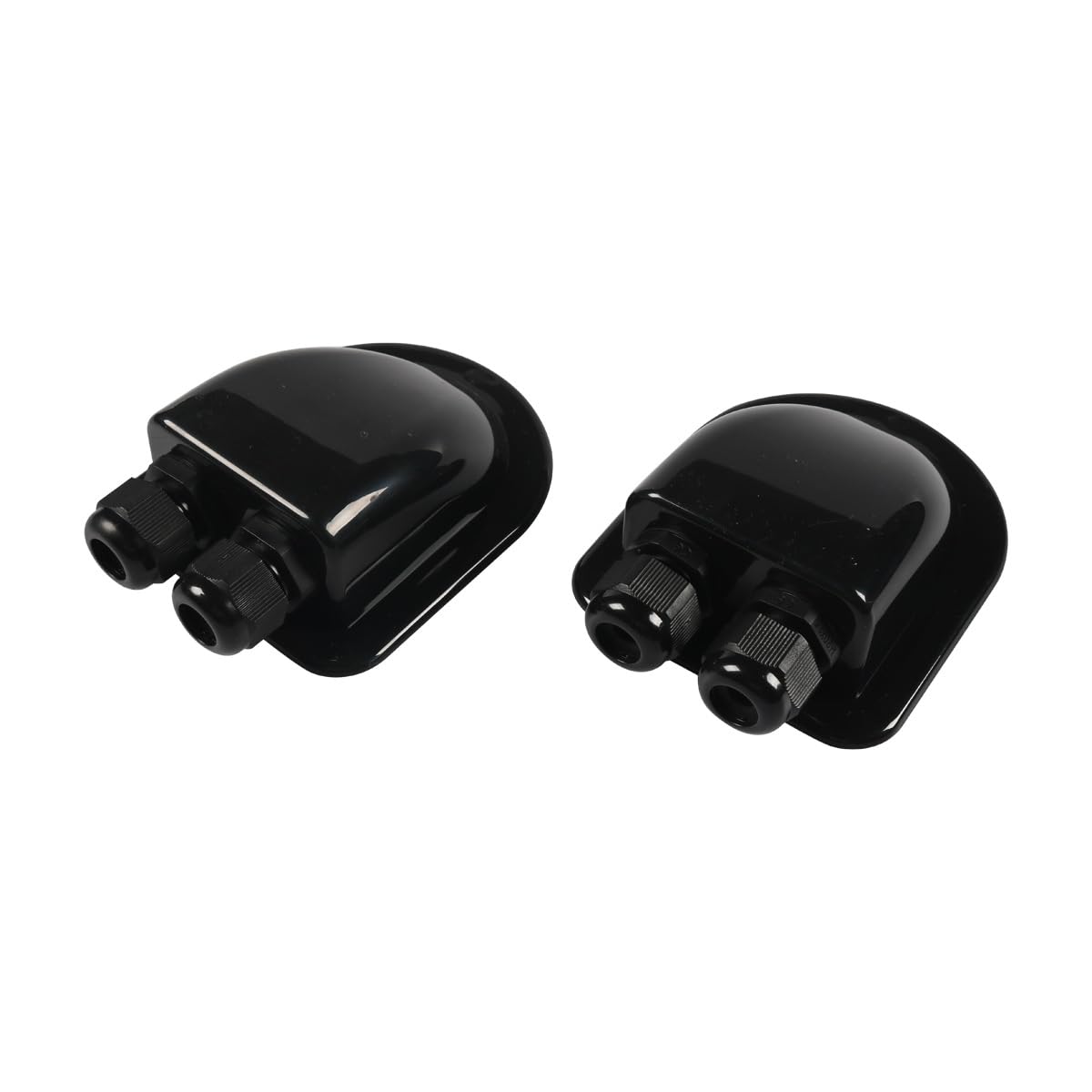 Negro 2 piezas de pasador de techo, pasador de cable, resistente al agua, para instalación solar, autocaravana, barco, aire acondicionado