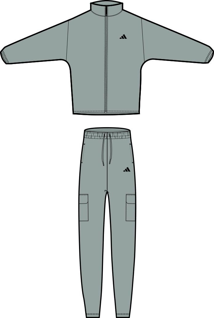 adidas Sportswear Woven Cargo Tracksuit Tuta da allenamento Uomo (Pacco da 1)